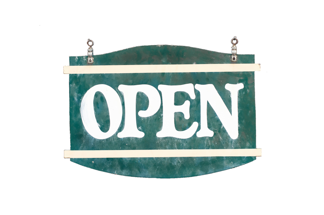 WE ARE OPEN!