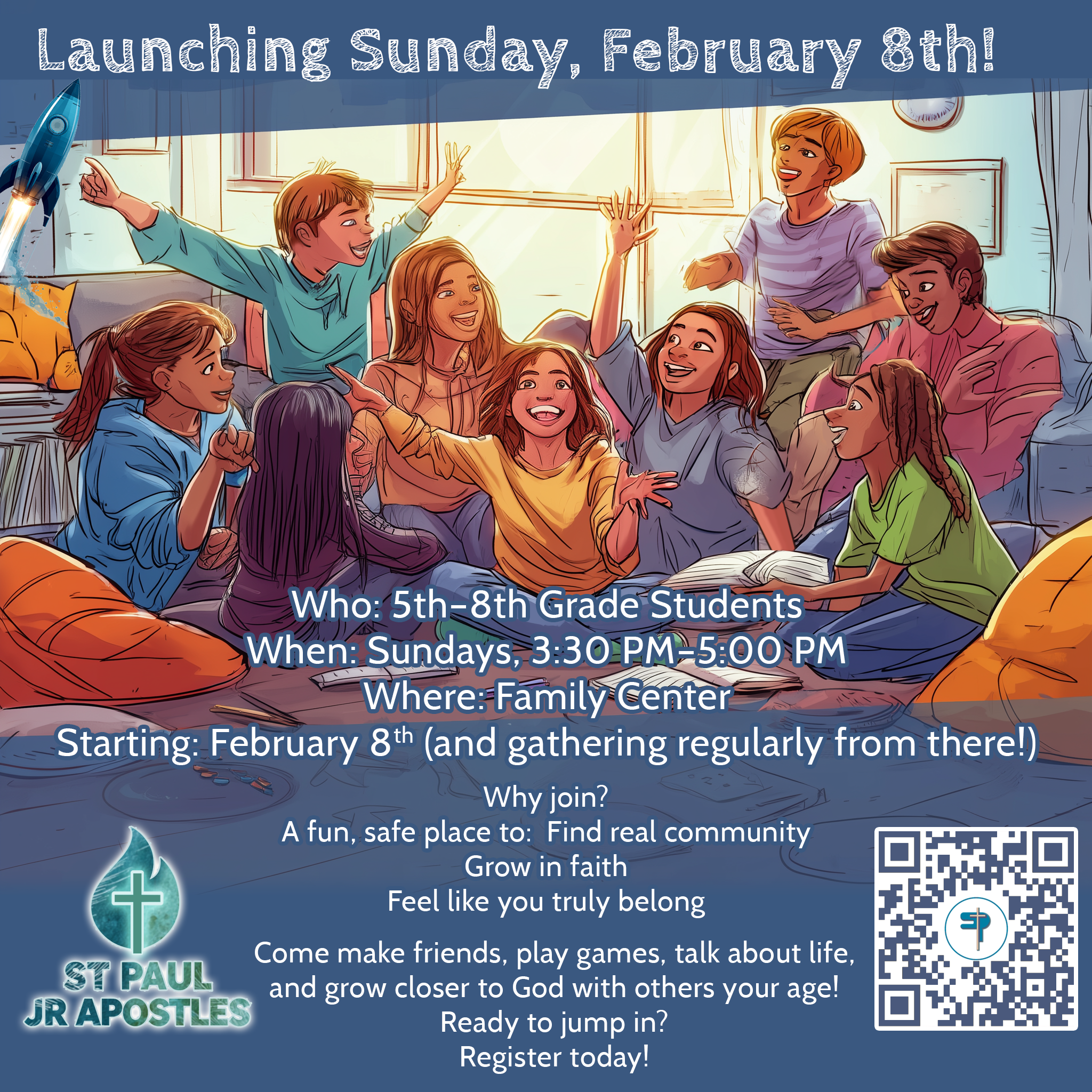 St. Paul Junior Apostles (Middle School Ministry) - Launching Feb. 8